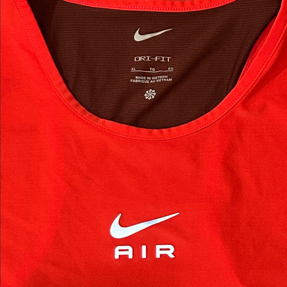 Nike Air Bright Red and Brown Tank Top size XL - Picture 2 of 4